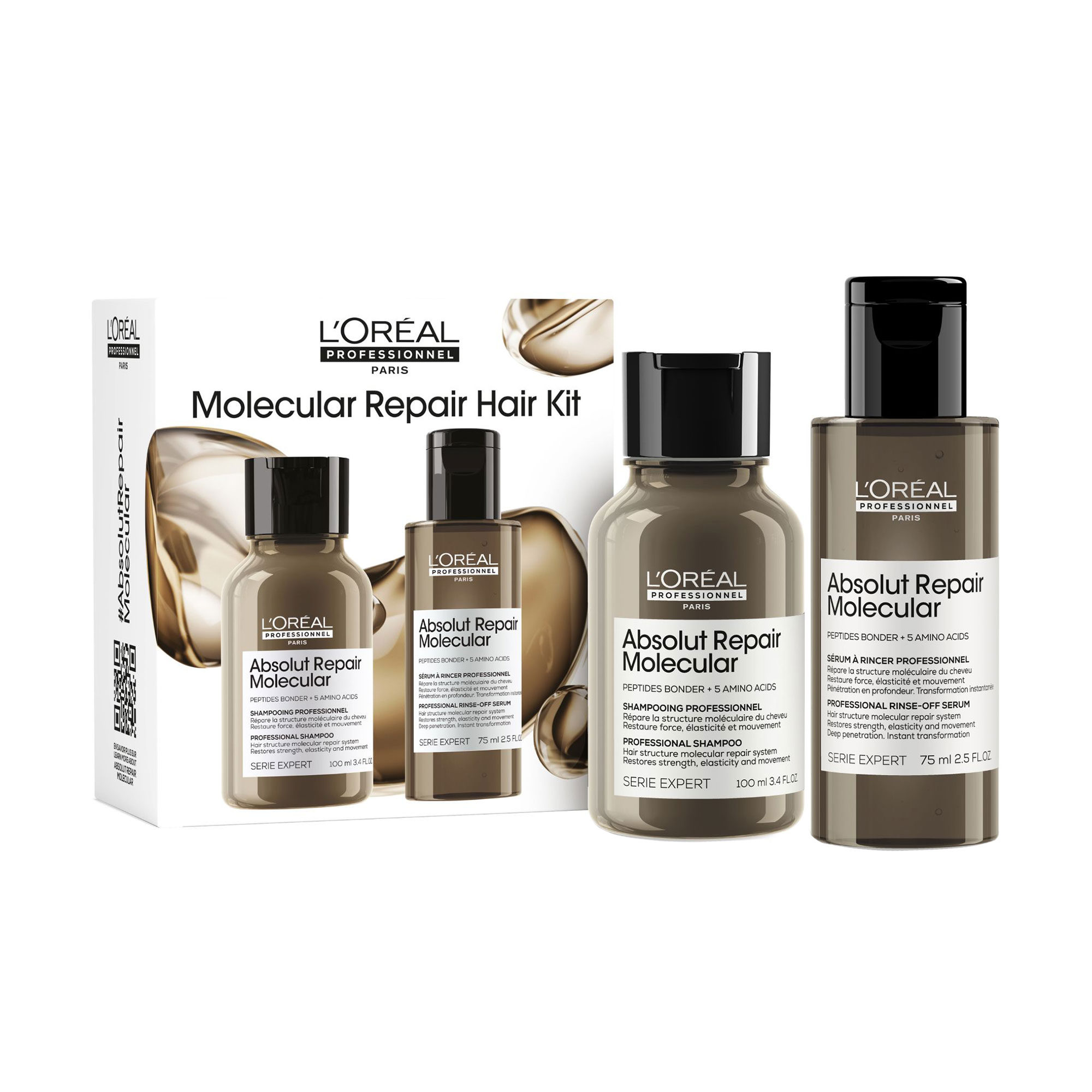 Набір для волосся L'Oreal Professionnel Serie Expert Absolut Repair Molecular (шампунь, 100 мл + сироватка, 75 мл)